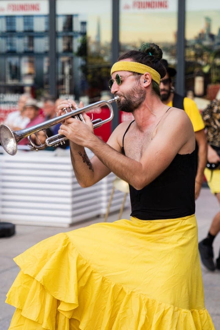 Festivalio atmosfera – Bartholomew Fair atgimimas – Broadgate, Londono City