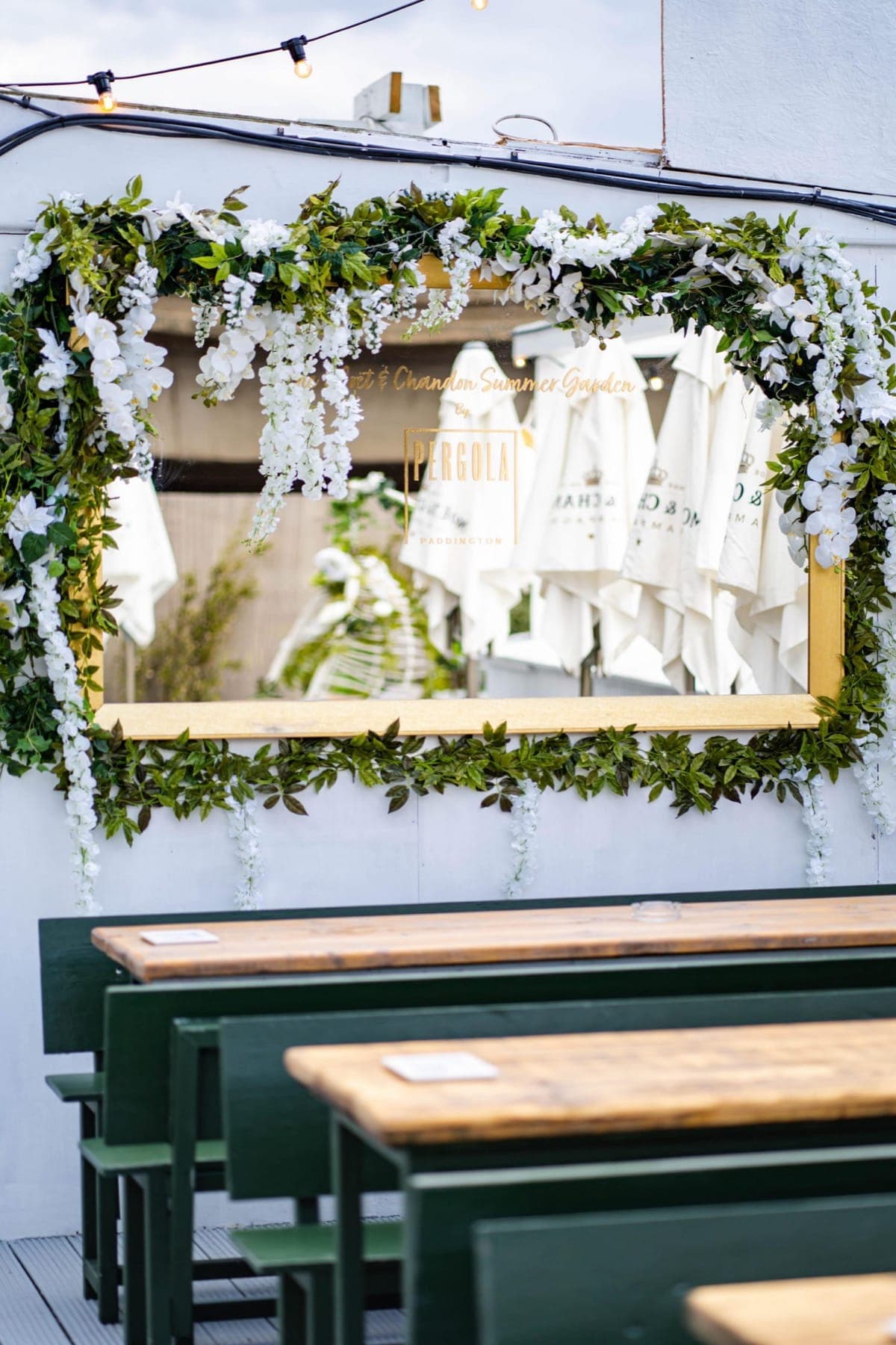 Dizaino detalė – Pergola – British Land restoranų ir renginių erdvė